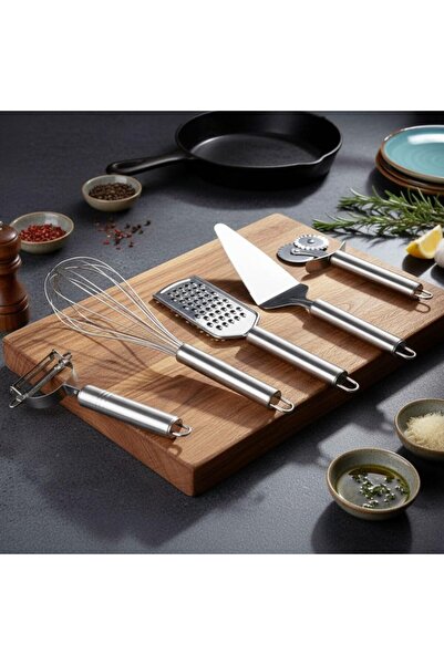 Yıldızan Msa Shop Stainless Steel 5-Piece Kitchen Set, Stainless Steel Grater...