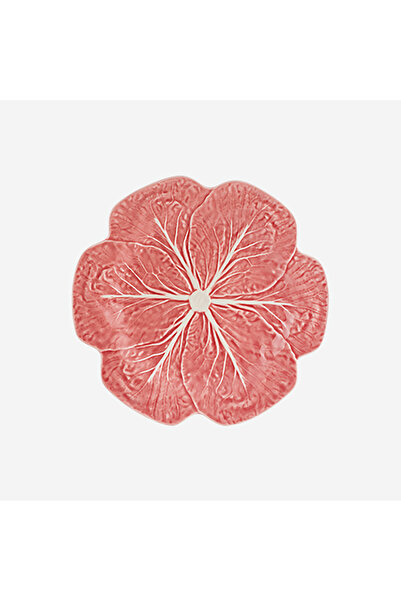 Bordallo Pinheiro Cabbage Pink Ceramic Dinner Plate 26.5 cm