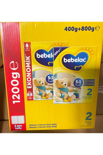 Bebelac 2 Devam Sütü 800 Gr + 400 Gr