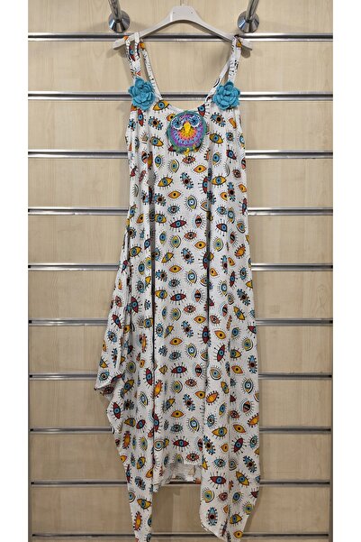 Park Moda Rope Strap Dress with Embroidery