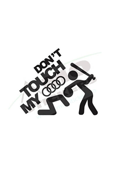 Amo-Stickers Don't touch my Audi 25cm Green