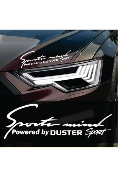 Amo-Stickers Sticker Duster Sports Mind 30cm Argintiu