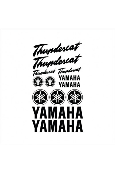 Amo-Stickers Αυτοκόλλητο μοτοσικλέτας Yamaha, Σετ Άνω-Κάτω, 3 τεμάχια, Σκούρο...