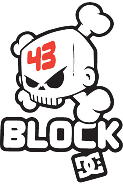 Amo-Stickers Sticker Auto Ken Block 1 25cm Gri inchis