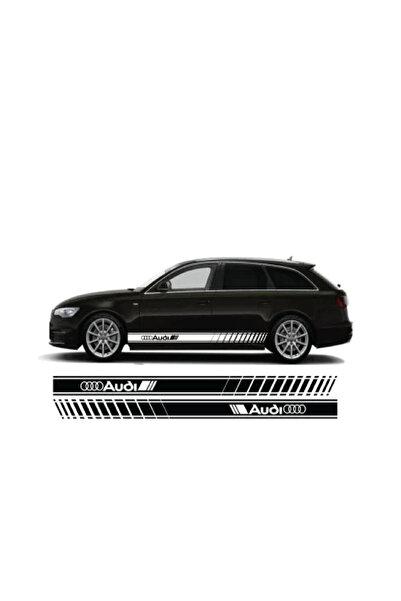 Amo-Stickers Sticker Auto Audi dungi Laterale A3 , A4 , A6 , A7 , A8 (set 2 b...