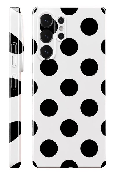 WANNA PROTECT Samsung S26 Ultra Black Polka Dot Protect Slim Glossy Full Cove...