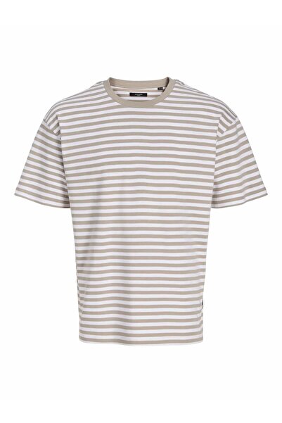 Jack & Jones Tricou gri pentru bărbați Jprblarush Ss Stripe Tee Smu