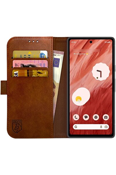 ROSSO Element PU Θήκη Πορτοφόλι Google Pixel 7a - Brown