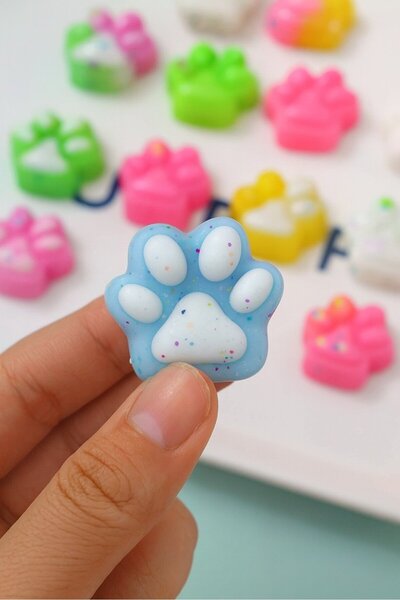 hknova 1 Adet Mini Kedi Patisi-Yapışabilen Sukuşi - Squishy Pati- Muhteşem Hi...