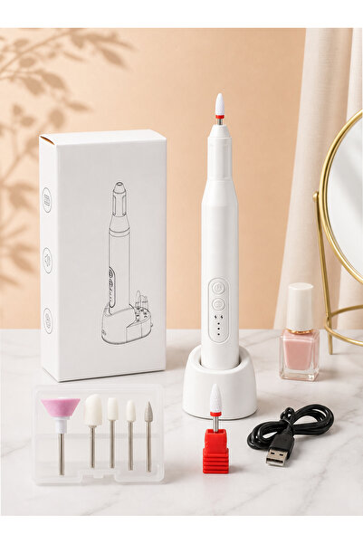 Bayt Aura Rechargeable Electric Nail Drill Machine with Charging Base 6 Speed...