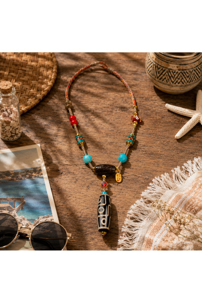HER ŞEY NOTA www.herseynota.com Amara Authentic Necklace - Handmade Design wi...