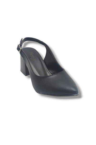 mengi 695-26 Open Back Thick Heel Women's Shoes(6cm)