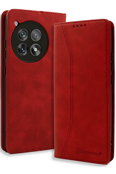 Bodycell Θήκη OnePlus 12R Book Case Πορτοφόλι - Red