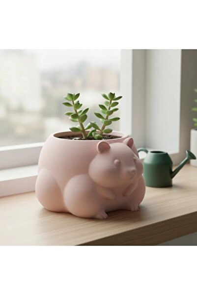 OEM Mini Ghiveci Decorativ Animalut Hamster Imprimat 3D pentru Plante Mici