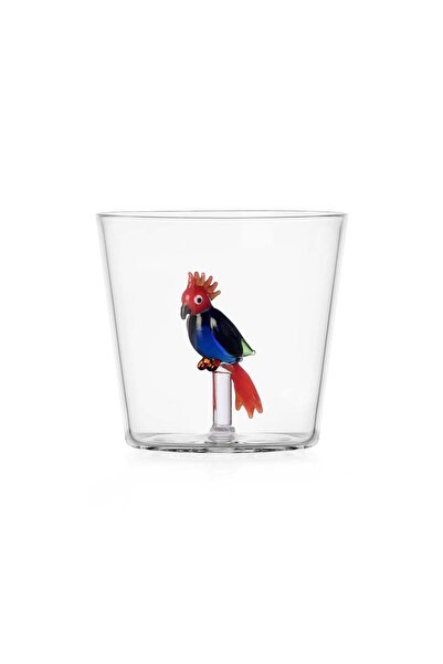 Ichendorf Pahar pentru apa, 8 cm, Red/Blue Cockatoo, Talking Trees by Alessan...