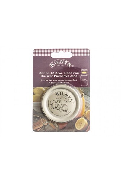 KİLNER Set 12 capace pentru borcane, Kilner, Metal, Auriu