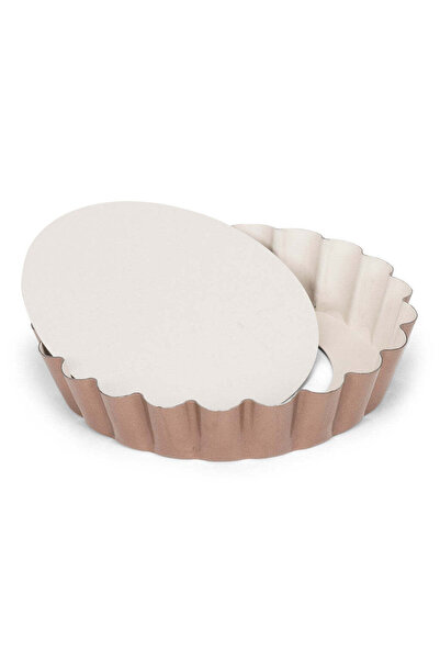 Patisse Tava mini-quiche cu baza detasabila, otel, 10 cm, colectia CERAMIC -