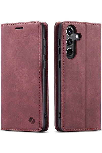 spacecase Θήκη Samsung Galaxy S25 Plus Wallet Πορτοφόλι - Red
