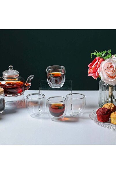 Danube Home 4-Piece Double Wall Glass Set 250ml