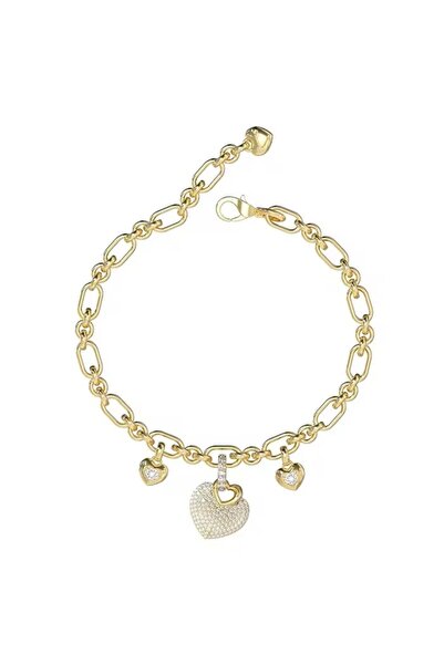 Guess JGUJUBB05211JWYGS سوار نسائي على شكل قلب