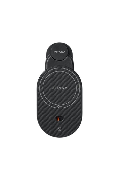 PITAKA MagEZ Pro 2 Car Charger, Qi2, 15W, for Tesla, Magnetic, Black