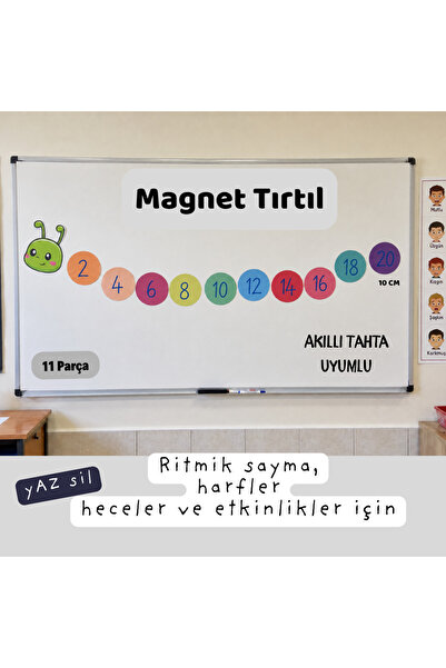 Okhool Magnet Tırtıl - Ritmik Sayma ve Etkinlik Tırtılı - Ritmik Saymalar, Ha...