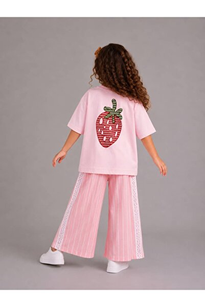 OZZY KİDS Girl's T-Shirt & Pants Set