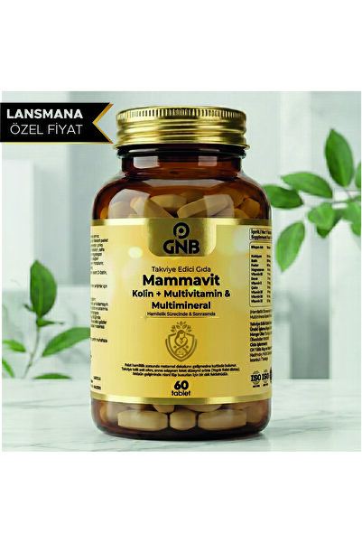 GNB Mammavit Kolin + Multivitamin & Multimineral İçeren Takviye Edici Gıda Ha...