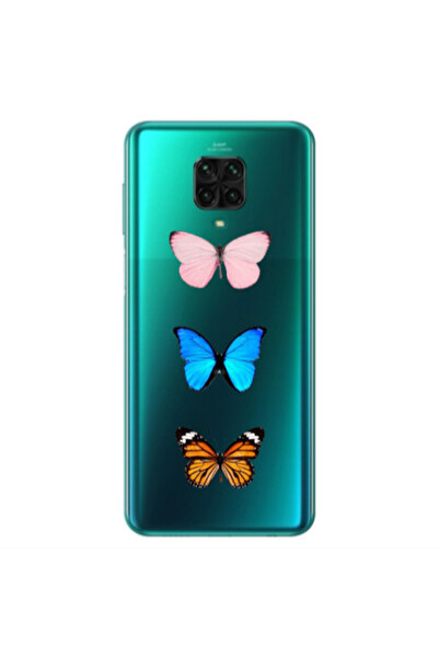 Other Xiaomi Redmi Note 9S Triple Butterfly Transparent Silicone TPU Θήκη