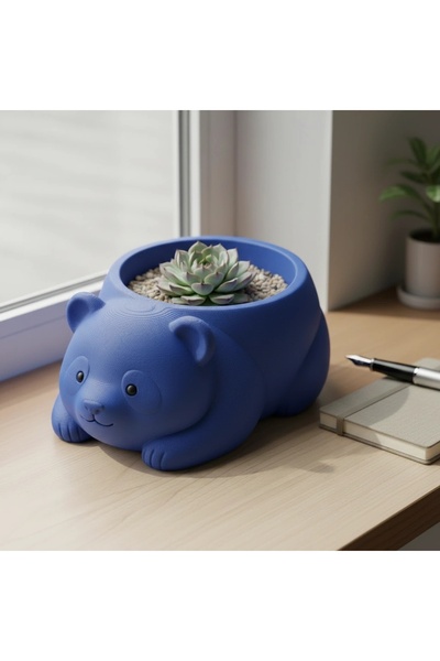 OEM Mini Ghiveci Decorativ Imprimat 3D, Model Panda pentru Plante Mici