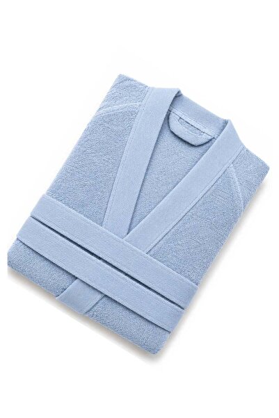 MY COTTON روب حمام كيمونو أزرق فاتح للجنسين، 100% قطن ناعم وماص، بجودة السبا ...