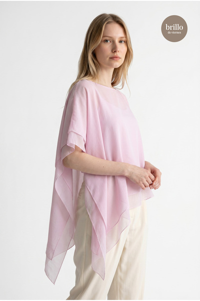 Bisou Flying Cape Tulle Blouse