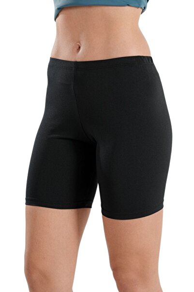BAE MODEST Women’s High Waisted Modest Swim Shorts Quick Dry Mid Thigh Swimmi...