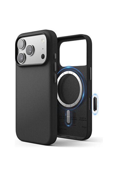 Elago Θήκη iPhone 17 Pro Magnetic Leather από Vegan Δέρμα με MagSafe - Black