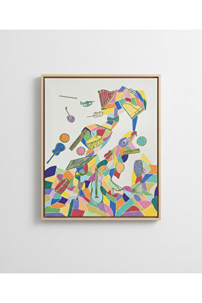 OEMS Musical madness: painting on canvas canvas
