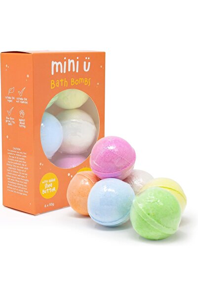 MINI-U Mini U Bath Bombs 6 Pack for Kids - Bath Fizzers, Gifts for Children, ...