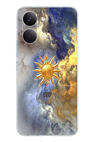 TechTree POCO X8 PRO MAX Uyumlu 777 Güneş ve Bulut Tasarım Baskılı Silikon Kılıf