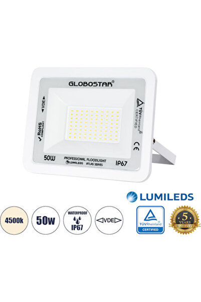 Other GloboStar Atlas Waterproof LED Floodlight 50W White 4500K IP67 Code: 61420