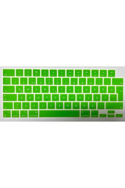 hk Macbook Neo 13 inç A3404 2026 Model Türkçe Q Silikon Klavye Koruyucu