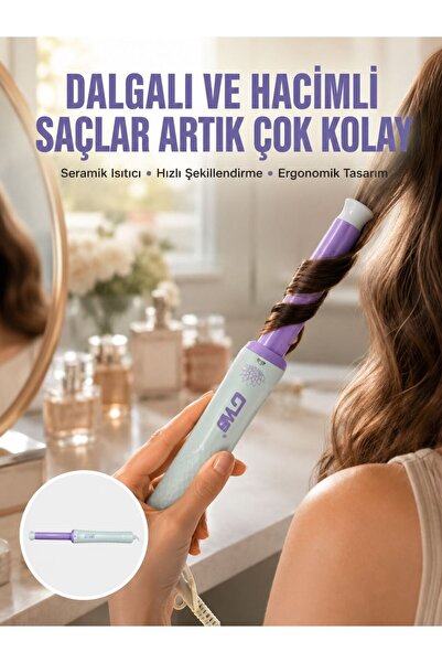 FAROUKİ جهاز تجعيد الشعر سريع التسخين، صغير الحجم وآمن - مناسب لجميع أنواع ال...