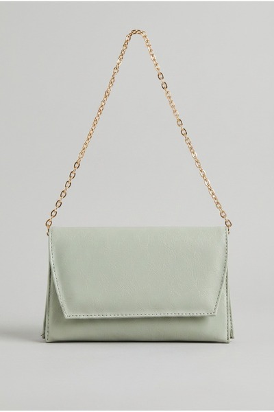 Baguar Women's Mint Green Stylish Hand and Shoulder Bag with Chain Strap