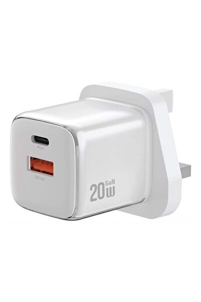 Green Lion Reva Dual Port Wall Charger with Fast Charge, 20W PD, 18W USB-A, G...