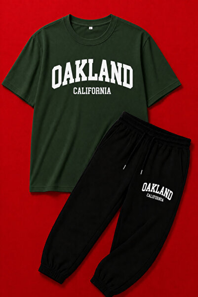 SILATU SET DE TRICOU ȘI PANTALONI DE TRENING CU IMPRIMEU OAKLAND