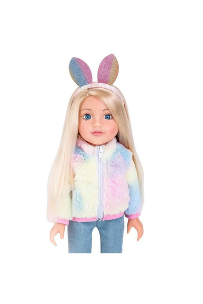NW NessiWorld Baby with Rabbit Ears and Hairband 47 cm