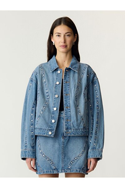 YAS Jeansjacke YASCLIO NIETEN