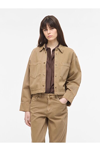 EDITED Jeansjacke Geknöpfte