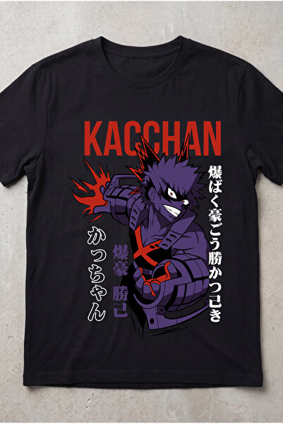 Silkensoul My Hero Academia Bakugo Anime Printed Standard Cut Unisex Tshirt