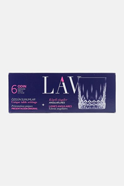 LAV 6 Pieces Odin Glasses 330ml, Transparent
