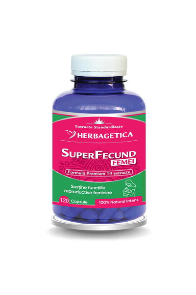 herbagetica Super Fecund Femei 120cps