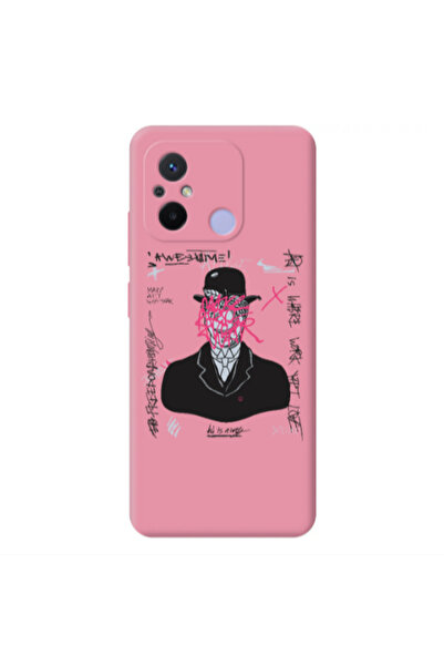 Other Xiaomi Redmi 12C Awes Pink Colored Silicone TPU Θήκη